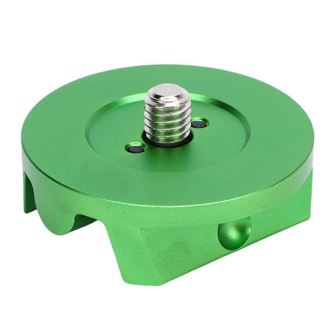 Beefy Aluminum Ball Head Adapter For Telescopes And Mounts, green aluminum alloy mount accessory for stability in astrophotography.