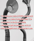 Heavy Duty Flexible Fume Extraction Hose For Welding Smoke And Industrial Dust Removal Solder Vent Tube with stainless steel cover.
