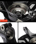 Close-up of 2 Pack Front Left And Right Steering Knuckle And Wheel Bearing Hub Assembly For Honda Civic 2016 To 2021 1.5L Turbo Sedan And Coupe Fits EX T, EX L, Touring Not For 2.0L Or Hatchback showing part details