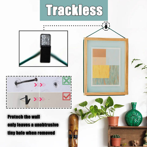 Stainless Steel Picture Hanging Nails And Hooks 30 Pack Heavy Duty Push Pins Thumbtacks For Wall Hangers Renters Friendly Decor Durable Small Nails For Hanging Pictures Tapestries And Frames Up To 28 Lb Load Capacity displayed with frame