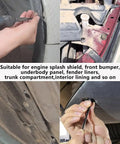 Installation of Universal Nylon Cable Tie Buckle Must Have Kit For Cars With One Way Locking Zipper Clips on auto body parts