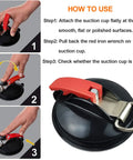 Instructions for using Heavy Duty Vacuum Suction Cup Anchor Kit, 2 Pack With Strong Suction Cups And Carabiners step by step