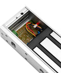 Close-up of Beefy Heavy Duty Magnetic Lock 500KG 1200LBS With Z And L Brackets 12V Fail Safe Electromagnet for Single Door Access Control System