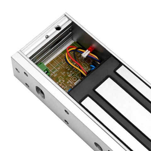 Close-up of Beefy Heavy Duty Magnetic Lock 500KG 1200LBS With Z And L Brackets 12V Fail Safe Electromagnet for Single Door Access Control System