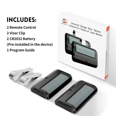 Two Pack Universal Garage Door Opener Remote For LiftMaster And Craftsman Models 891LM 971LM Compatible With Rolling Code Security