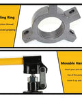 Pulling ring and movable handle of Beefy Hydraulic Gear Puller Kit With 2 And 3 Jaw Convertible Claws For Wheel Bearing Removal