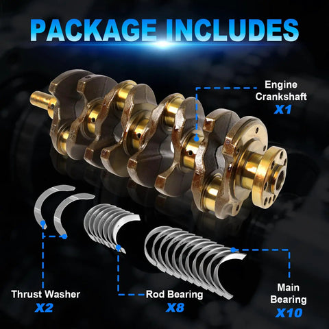Image of 2.4L Engine Crankshaft And Bearings Kit For Hyundai Sonata Santa Fe Tucson And Kia Optima Sportage Sorento Forte