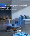 Smart Robot Vacuum And Mop With LiDAR Mapping For Real Time Home Cleaning Five Map Memory Strong Suction For Wood Floors