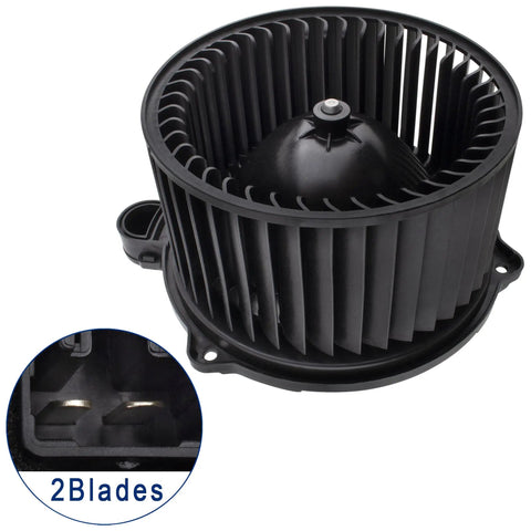 Top Shelf Hvac Heater Blower Motor Assembly Plug And Play Slick Swap For Chevrolet Bolt Ev And Bolt Euv Vehicles 2017 To 2023 Featuring Heavy Duty Heat Resistant Durability, showing motor with two blades.