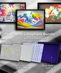 CMYK Lithophane LED Backlight Kit For Bambu Lab P2S H2D X1 P1P A1 with lithophane prints and LED array components