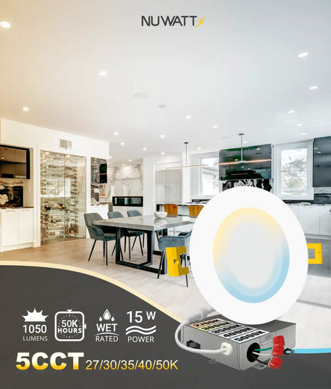 Top Shelf Six Inch Canless Recessed Ceiling Lights With Flip Switch Color Changing And Butter Smooth Dimming For 2700K To 5000K Tunable Glow In A No Mess Six Pack