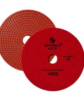 Pro Grade 7 Inch Diamond Polishing Pad Set For Marble Concrete Terrazzo And Granite Floors Wet Or Dry Polishing Grit 400