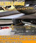 G80 V Bridle Chain Five Sixteenths Inch By Three Feet Heavy Duty Transport Chain With J Hooks for towing uses