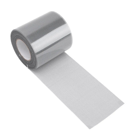 Self Adhesive Window Screen Repair Patch Tape Roll For Home Windows And Doors Tents Screens Breathable Mesh Repair Kit Six Meter Grey Roll