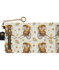 Totally Clutch Vintage Rickshaw Bifold Wallet For Women Featuring Autumn Leaves Motif with zip and chain strap.