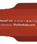Deuce Of Spades Ultralight Backpack Trowel Three Size Kit For Campers And Backpackers 0.6 Oz Weight Color Fire