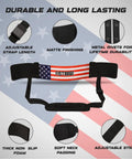 Arm Blaster For Biceps And Triceps, Heavy Duty Aluminum Isolator With Thick Neck Padding, American Flag Design, adjustable strap