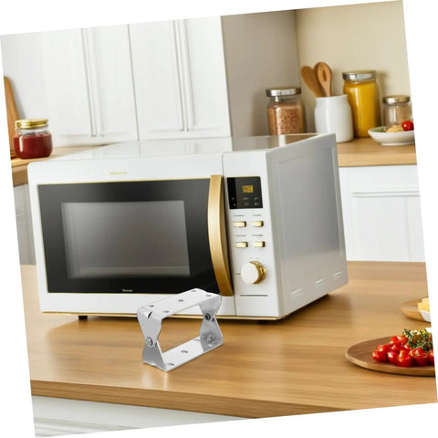 Ciieeo Heavy Duty Stainless Steel U Shaped Oven Door Hinge Industrial Replacement For Baking Equipment Kitchen Appliance Hardware Pivot Joints Durable And Strong near microwave on kitchen countertop.