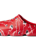 Super Meloso Warped Slip On Clog Shoes For Men Scarlet White Synthetic Upper Textile Lining And Insole Size 11 M Side View