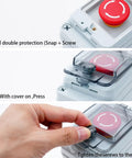 IP67 Waterproof Emergency Stop Button With Enclosed Box dual screws and cover adjustments 660V 10A