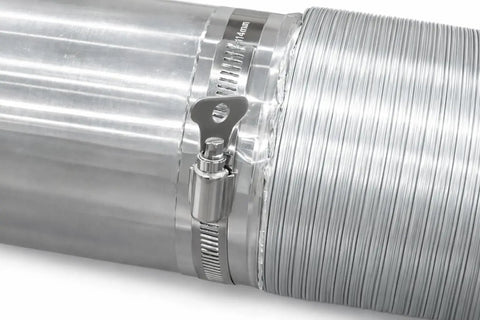 4 Inch Stainless Steel Tool Free Turn Key Hose Clamps For Dryer Vent And Dust Collection Ducting Adjustable Fit For HVAC RV And Workshop Systems Pack Of Six