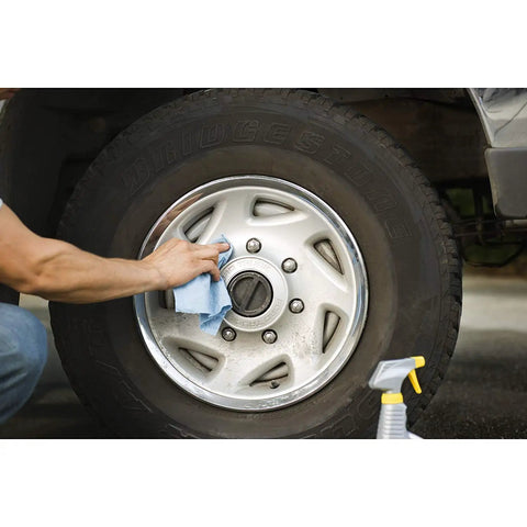Hella Strong Shop Towels 30 Pack Bulk Garage Cleaning Heavy Duty Absorbent Wipes For Grease Oil Spills, cleaning truck wheel.