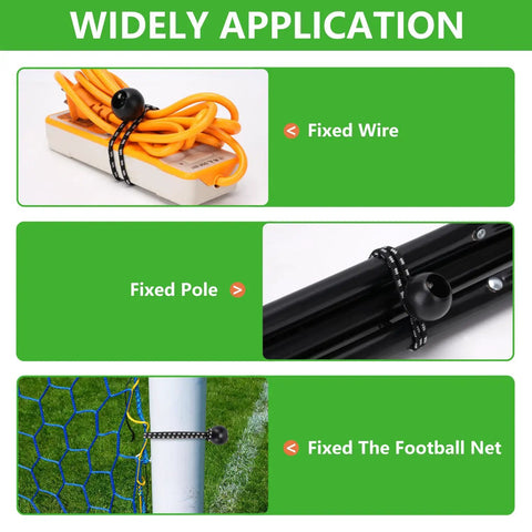 Heavy Duty Tarp Clips With Lock Grip Clamp 20 Pack securing wires, poles, and football nets with durable hold and weather resistance.