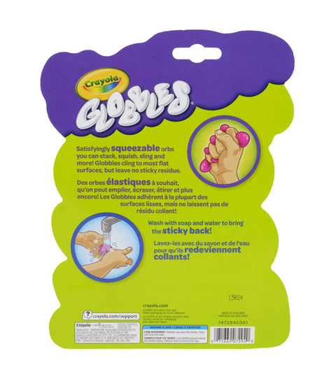 Six Pack Tacky Fidget Balls Bring Instant Chill Vibes And Legit Stress Relief Through Safe Reusable Rubber Squishy Spheres on colorful packaging.