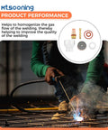 Pro TIG Gas Lens Glass Cup Kit for WP17 WP18 WP26 Torch, shown improving welding quality with detailed components view.