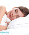 Soft Foam Earplugs For Sleep And Travel 50 Pairs 33 dB NRR Super Comfy Side Sleeper Friendly Perfect For Snoring Work Road Trips And Loud Events Made In USA, woman sleeping with earplugs