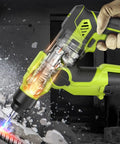 Built Tough Cordless Drill Hammer Screwdriver Industrial Power Tool Combo Set Featuring Three Mode Switches dual lithium battery in action.