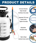 No Fuss 5L Transmission Fluid Pump For ATF And Gear Oil Transfer Smooth Sailing Pro Mechanic Essential For Trucks Suv Differential And Engine Service Repairs with adjustable strap and universal nozzles.