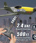 Beginner Friendly RC Plane With 2.4GHz 6 Axis Gyro, 3 Channel Remote, Rechargeable Battery, Easy To Fly Outdoor Jet hovering.