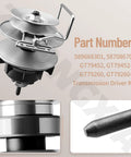 RS800 Transmission Driver Kit For Transaxles Fits Craftsman Husqvarna Ariens Poulan And More Compatible With GT79452 A GT79260 A GT87145 RS800 Series For Lawn Mower Replacement Easy Install, showing pulley and part numbers.