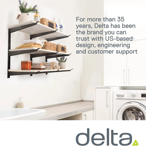 Heavy Duty Wall Mounted Lumber Storage Rack 720 Lbs Capacity 3 Tier Wide Wood Shelving With Adjustable Arms Steel Construction Built Tough For Garage Basement And Pantry Storage Solution installed in laundry room