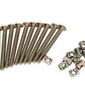 Tough As Nails M6 X 80Mm Wood Bed Bolts Replacement Kit, beefy carbon steel hex socket head cap screws and connectors.