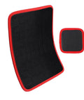 Dual Magnetic Tool Mats Set For Mechanics And DIYers Heavy Duty Magnetic Trays To Hold Screws Nuts Bolts And Small Metal Parts Non Slip Flexible Work Surface For Car Repair And Workshop, red-edged large and small PVC mats