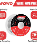 Rosin Core Solder Wire For Electrical Soldering 0.6 mm Diameter 50 G Spool Prefluxed With Two Percent Rosin Core Flux No Extra Flux Needed
