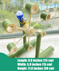 Hands On Hydroelectric Generator Kit With Natural Bamboo Construction Easy Assembly Safe 6V Output Water Power Model For Lab And Physics Projects Eco Friendly And Safe Energy Science Experiment, bamboo wheel 25 cm