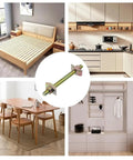 Rock Solid Countertop Connector Kit With 10 Sets Of Drawbolt Bolts for furniture assembly and stable worktops