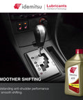 Gear shift with ATF Type TLS LV WS Automatic Transmission Fluid For Toyota Lexus Scion One Quart bottle visible
