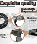 30 Series Go Kart Drive Belt For Coleman KT196 CVT Torque Converter Fits CK196 T Manco 5959 Comet 203589 Murray 12 848 Asymmetrical Belt 3 Pack showing thickness and width measurements