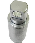 Beefed-Up Hydraulic Rear Shock Upgrade For Electric Scooters, Cylindrical Suspension Kit close-up of metal body