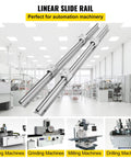 Rock Solid SBR16 Linear Rail Kit With Two 800mm Guide Ways And Four SBR16UU Bearing Blocks for CNC automation use in cutting machinery.