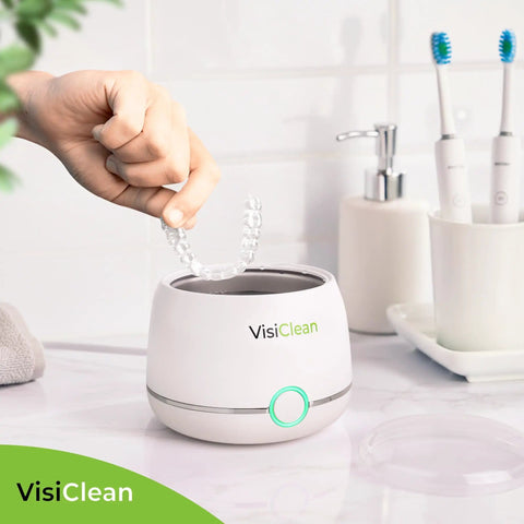 Ultrasonic Retainer Cleaner For Aligners Night Guards Dentures And Mouthguards Plus Jewelry Watches Glasses And Coins Deep Cleaning At 45000 Hz