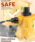 Heavy Duty Handheld Steam Cleaner That Cracks Down On Stubborn Grease And Grime Without Breaking A Sweat Fast Heat with a kitten.