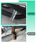 Rock Solid Heavy Duty Boat Trailer Bunk Brackets 4 Pack With Galvanized Steel Swivel Top Mount installed on trailer.
