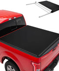 Soft Roll Up Tonneau Cover For Ford F150 5.5ft Bed 2015 2026 Weatherproof Truck Bed Cover with PVC Tarpaulin and aluminum frame.