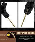 Floor Squeak Fix Kit With 5 Tools And 50 Notch Screws showing gripper design and break point for easy DIY wood floor repair.