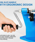 Ergonomic handle of 2 In 1 Chainsaw Chain Breaker And Spinner Tool Kit with non-slip grip in use.